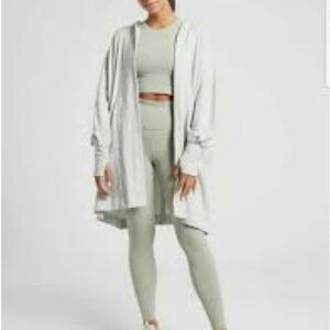 Athleta Mantra Wrap Long Cardigan w/ Hood